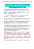 NHA Certification Exam Study Guide Updated 2023-2024  with Questions and 100&percnt; Correct Answers from Actual  Exam &lpar;Best Study Guide Rated 5 Stars&rpar;