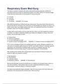 Respiratory Exam Med-Surg QUESTIONS AND ANSWERS VERSION 2023&sol;2024