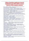 Illnois&comma; Pesticides Applicator General standards Exam 2023 &lpar;100&percnt; Correct Answers With complete solution&rpar;