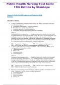 Public Health Nursing Test bank&colon; 11th Edition by Stanhope