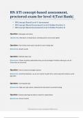 RN ATI concept-based assessment&comma; proctored exam for level 4&vert;Test Bank&vert;