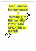 Nursing 11th  Edition NEW 2023 EXAM UPDATED A&plus; RATED 
