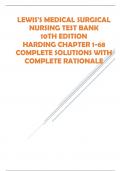  MEDICAL SURGICAL NURSING  TEST BANKS WITH COMPLETE SOLUTIONS