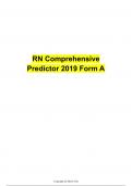 RN Comprehensive Predictor 2019 Form A&comma; B &C Combined 100&percnt; VEFIED Q & A Updated for 2022&sol;2023