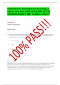 Fundamentals Nursing Active Learning 1st Edition Test Bank 2023 NEW EXAM LATEST UPDATED GRADED AND RATED A&plus; PASS&excl;&excl;&excl;