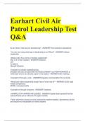 Earhart Civil Air Patrol  Q&A LATEST UPDATE