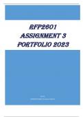 RFP2601 Assignment 3 PORTFOLIO 2023