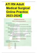 ATI RN Adult Medical Surgical Online Practice 2023-2024  