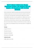 NU371 Week 3 HESI Case Study&colon; Advanced Cardiac Life Support &lpar;ACLS&rpar;&colon; Sepsis - 25 Questions with Verified Answers