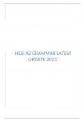 HESI A2 GRAMMAR LATEST UPDATE 2023&period;
