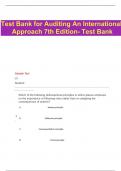 Test Bank for Auditing An International Approach 7th Edition- Test Bank