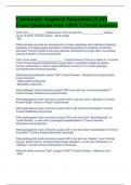 Community Acquired Pneumonia &lpar;CAP&rpar; Exam Questions with 100&percnt; Correct Answers 
