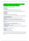 Florida All-Lines Adjuster Exam Questions with Correct Answers