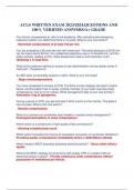 ACLS WRITTEN EXAM 2023&sol;2024&period;QUESTIONS AND 100&percnt; VERIFIED ANSWERS&sol;A&plus; GRADE