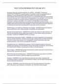 WGU D220 Informatics Exam 2023&sol;2024