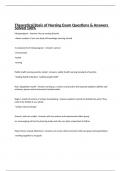 Theoretical Basis of Nursing Exam Questions & Answers Solved 100&percnt;