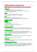C429Healthcare Operations Management Questions and Answers&period;