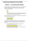 PN HESI EXIT EXAM 2022 Version 3 TEST BANK 110 QUESTIONS AND ANSWERS RATED A&plus;