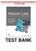 TEST BANK FOR Buttaro: Primary Care: A Collaborative Practice/ Interprofessional Collaborative Practice 6TH EDITION. All Chapters 1- 228 Questions And Answers in 260 Pages. All Answers Are Correct.