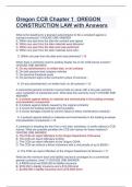 Oregon CCB Chapter 1 OREGON CONSTRUCTION LAW with Answers&period;