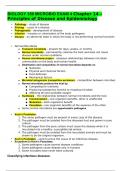 BIOLOGY 350 MICROBIO EXAM 4 Chapter 14 – Principles of Disease and Epidemiology