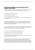 Theoretical Foundations of Nursing Practice Exam Chapter 4 Solved 100&percnt; 