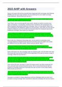 2023 AHIP with Answers&period;