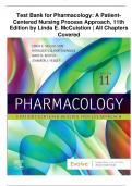 Test Bank for Pharmacology: A PatientCentered Nursing Process Approach, 11th Edition by Linda E. McCuistion | All Chapters Covered