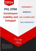 PVL3704  "2024" Assignment 1 -Due 12 March 2024 (Semester 1) Well Researched !! Buy Quality 