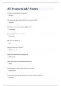 ATI Proctored A&P Review