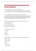 ATI proctored final exam latest with correct Answers&period;