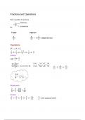 Fractions and Operations Notes