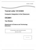 CIC2601 Assignment 3 &lpar;COMPLETE ANSWERS&rpar; 2023 &lpar;321686&rpar; - DUE 18 September 2023