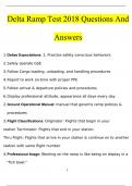Delta Ramp Test 2023 Questions and Answers