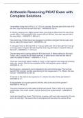 Arithmetic Reasoning PICAT Exam with Complete Solutions