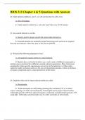 BIOS 313 Chapter 4 & 5 Questions with Answers