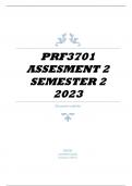 PRF3701 ASSIGNMENT 2 SEMESTER 2 2023
