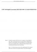 UNIV 104 English Assessment 2023-2024 100&percnt; GUARANTEED PASS