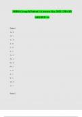 NIHSS Group B Patient 1-6 Answer Key 2023 UPDATE GRADED A&plus;