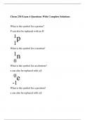 Chem 230 Exam 4 Questions With Complete Solutions