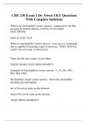 CHE 230 Exam 3 Dr. Owen UKY Questions With Complete Solutions