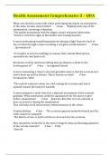 Health Assessment Comprehensive 2 &ndash; Q&A