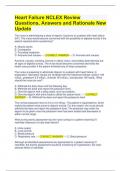 Heart Failure NCLEX Review Questions&comma; Answers and Rationale New Update
