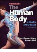 Test Bank Memmlers Structure and Function of the Human Body 14th Edition Cohen||ISBN NO-10,1496380509||ISBN NO-13,978-1496380500||Complete Guide||Latest Update