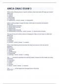 AMCA CMAC EXAM 3 Question and answers 100&percnt; correct  2023