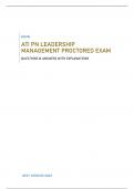 ATI PN LEADERSHIP MANAGEMENT PROCTORED EXAM | QUESTIONS & ANSWERS WITH EXPLANATIONS (GRADED A+) | BEST VERSION 2023