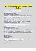 ATI RN Comprehensive Predictor 2019 A Qs &dollar; As