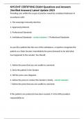 NYS EMT CERTIFYING EXAM Questions and Answers &lpar;Verified Answers&rpar; Latest Update 2023