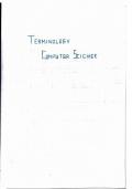 Terminology for Computer Science, partially covered.