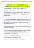 MPOETC Exam &lpar;2023&rpar; &vert; Complete Questions & Answers &lpar;100&percnt; Correct&rpar;